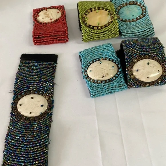 Vintage Bead Wrap Bracelets (6) (EQ) - Picture 7 of 12